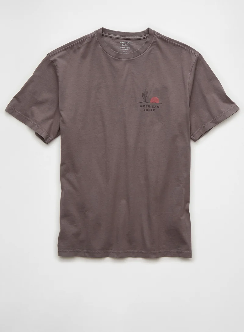 امريكان ايجل Logo Crew Neck T-Shirt
