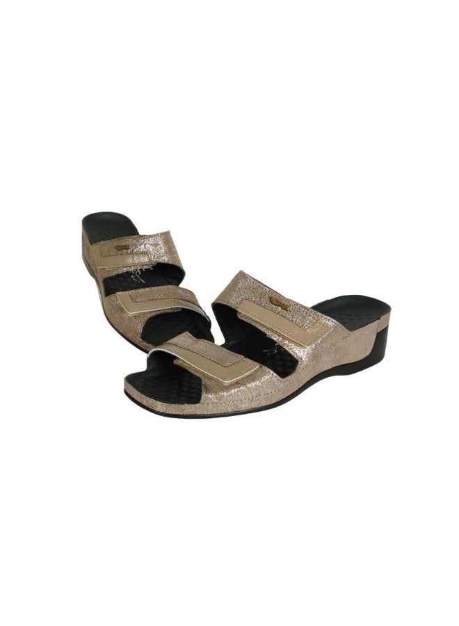 VITAL 148-1054 Vital Ladies Tina - Yamaha/Naplack Sandals 08062 Light Brown - Image 3
