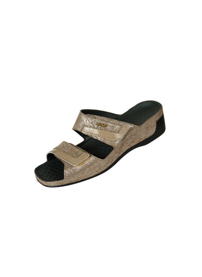 VITAL 148-1054 Vital Ladies Tina - Yamaha/Naplack Sandals 08062 Light Brown - Image 2