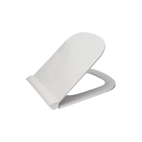 Parryware Polypropylene Verve Soft Close Toilet Seat Cover With Hinges (Standard Size, White) I Commode Seat Cover I Seat Closes Quietly Without Slamming Sound I For Bathroom Fixtures | E82941C - Image 1