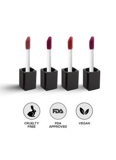 Renee Stay With Me Mini Matte Lip Color Juicy Berries 2Ml Each| Long Lasting, Light Weight & Non Transfer Formula| Water & Smudge Proof  - Image 3