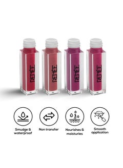 Renee Stay With Me Mini Matte Lip Color Juicy Berries 2Ml Each| Long Lasting, Light Weight & Non Transfer Formula| Water & Smudge Proof  - Image 2