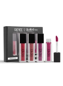Renee Stay With Me Mini Matte Lip Color Juicy Berries 2Ml Each| Long Lasting, Light Weight & Non Transfer Formula| Water & Smudge Proof  - Image 1