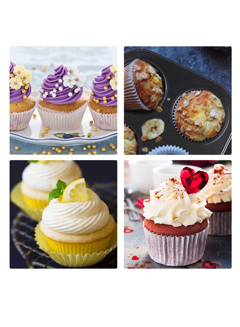 Zikra Muffin Pan 6 Cup Non Stick Muffin Baking Pan Carbon Steel Muffin Pan Bakeware Set Cupcake Baking Pan Easy to Clean and Perfect for Making Muffins or Cupcakes for Oven Baking 2 PCS - Image 5