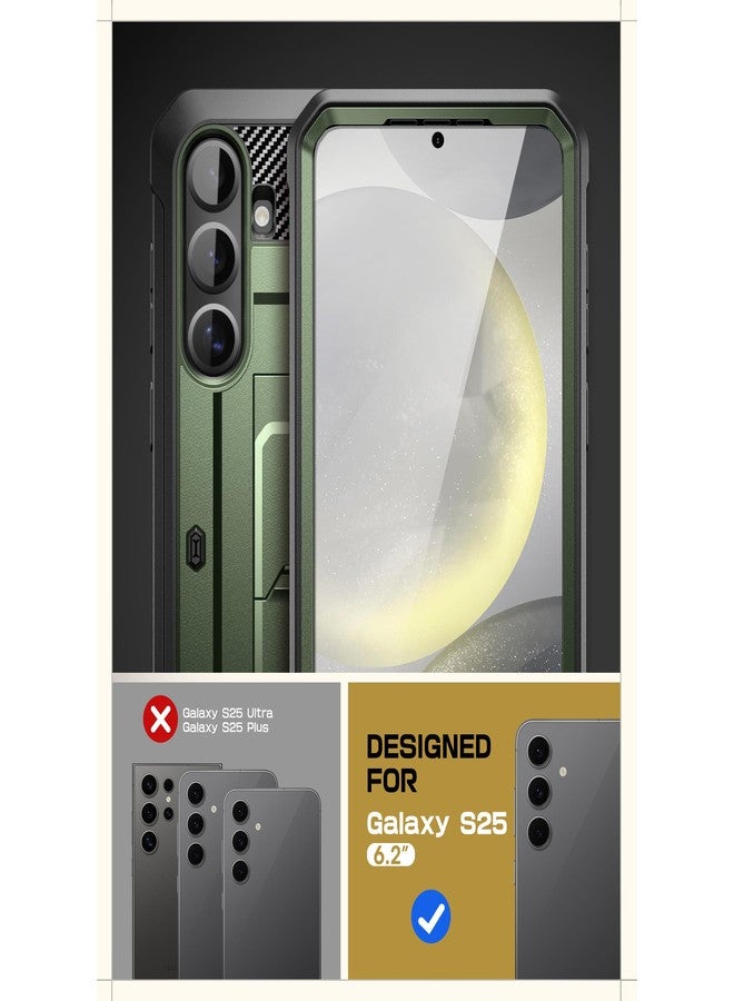 SUPCASE for Samsung Galaxy S25 Case with Stand (Unicorn Beetle Pro), [2 Front Frames] [Built-in Screen Protector & Belt-Clip] Military-Grade Protection Rugged Phone Case for Galaxy S25 6.2", Guldan - Image 2