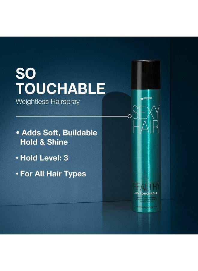 Sexy Hair - SexyHair Healthy So Touchable Weightless Hairspray, 9 Oz | Light Hold and Shine | All Hair Types - Image 1