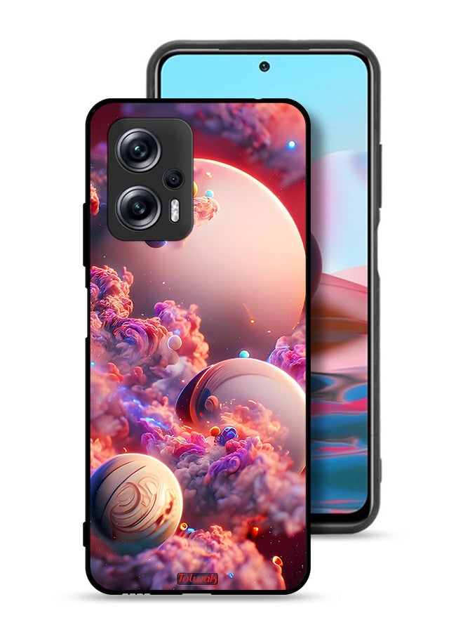 Tolwak Xiaomi Redmi Note 11T Pro Plus 5G Protective Case Cover Clouds Abstract Art - Image 1