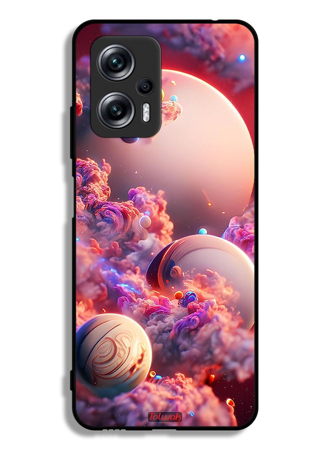 Tolwak Xiaomi Redmi Note 11T Pro Plus 5G Protective Case Cover Clouds Abstract Art - Image 2