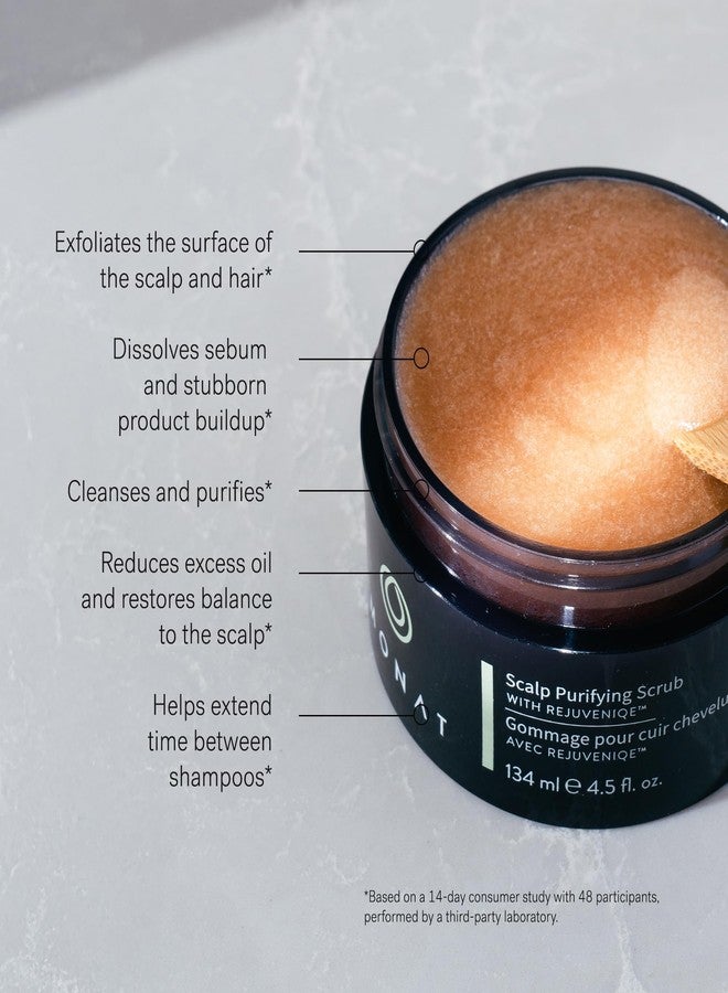 MONAT Scalp Purifying Scrub - w/Rejuveniqe® Deeply Cleanses, Purifies & Soothes Leaving Hair Cleansed & Fresh. Dissolves Dead Skin Cells & Restores Balance to the scalp. - Net Wt. 134 ml/4.5 fl. oz. - Image 3