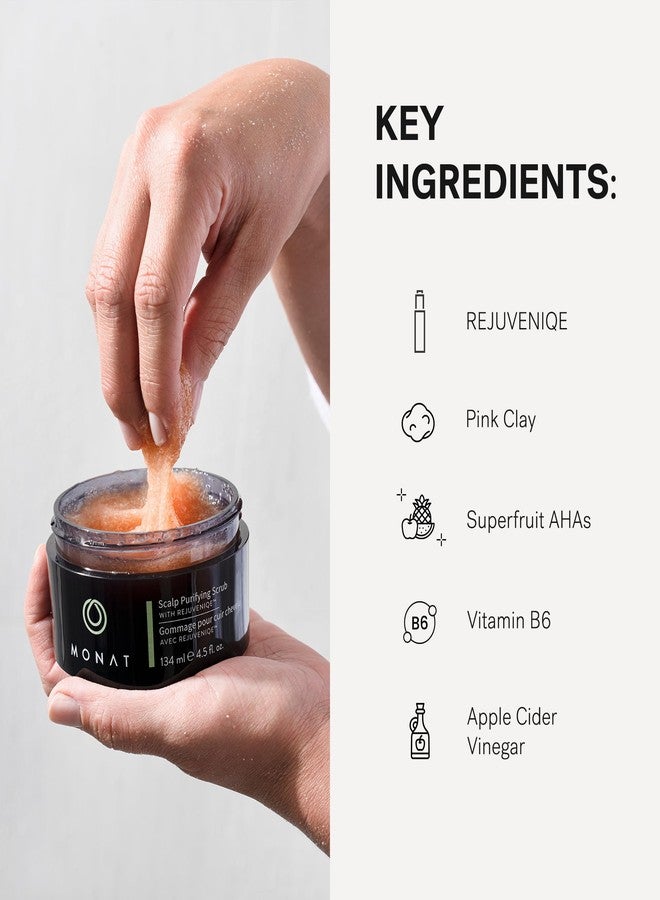MONAT Scalp Purifying Scrub - w/Rejuveniqe® Deeply Cleanses, Purifies & Soothes Leaving Hair Cleansed & Fresh. Dissolves Dead Skin Cells & Restores Balance to the scalp. - Net Wt. 134 ml/4.5 fl. oz. - Image 5