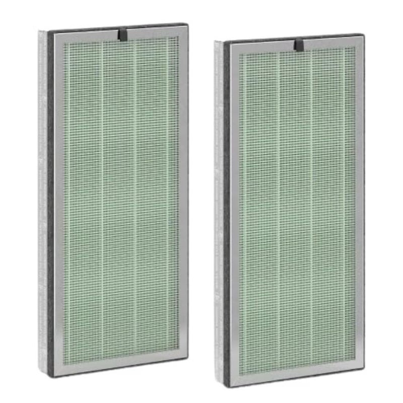 Medify Air MA40 Genuine Replacement Filter  for Allergens Wildfire Smoke Dust Odors Pollen Pet Dander  3 in 1 with Prefilter H14 HEPA and Activated Carbon  Removal to 01 Microns  2Pack
