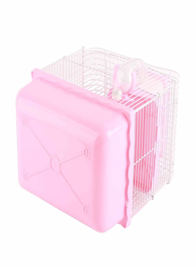 ZJchao Large Space High Chassis Design 2 Tier Hamster Cage Pet Hamster Small Animals Cage (Roseate) - Image 3