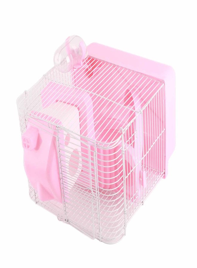 ZJchao Large Space High Chassis Design 2 Tier Hamster Cage Pet Hamster Small Animals Cage (Roseate) - Image 4