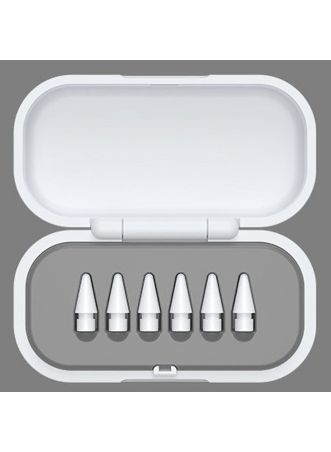 6-Piece Replacement Stylus Pen Tips with Box For Apple Pencil 1st & 2nd Generation