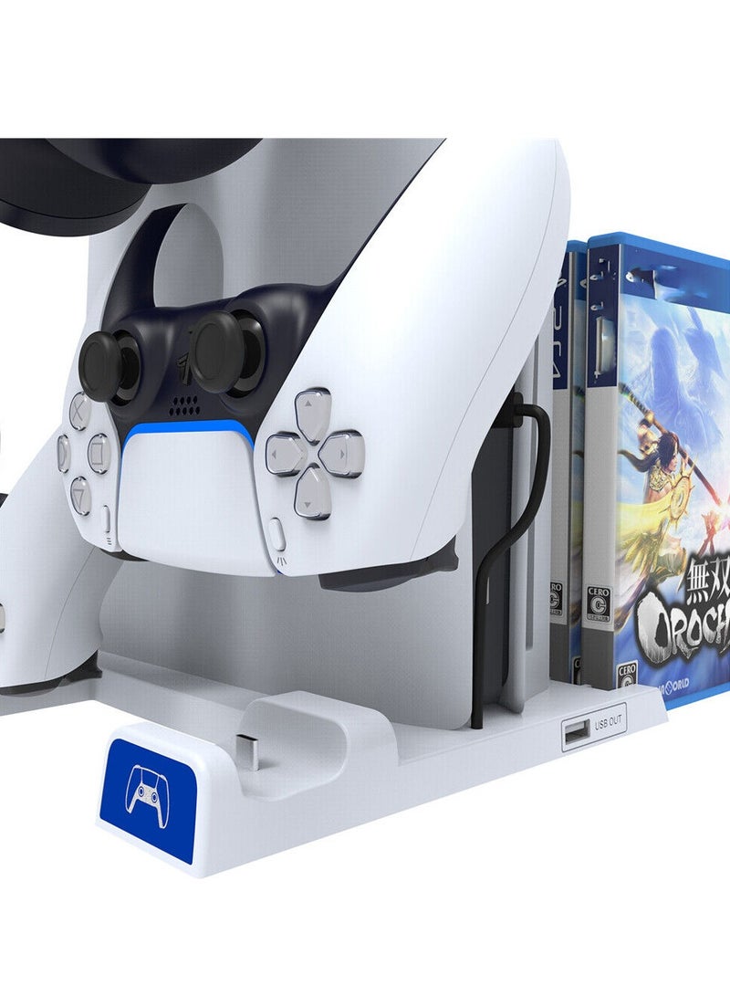 قاعدة PS5 Slim متعددة الوظائف لتحكم ألعاب PlayStation 5