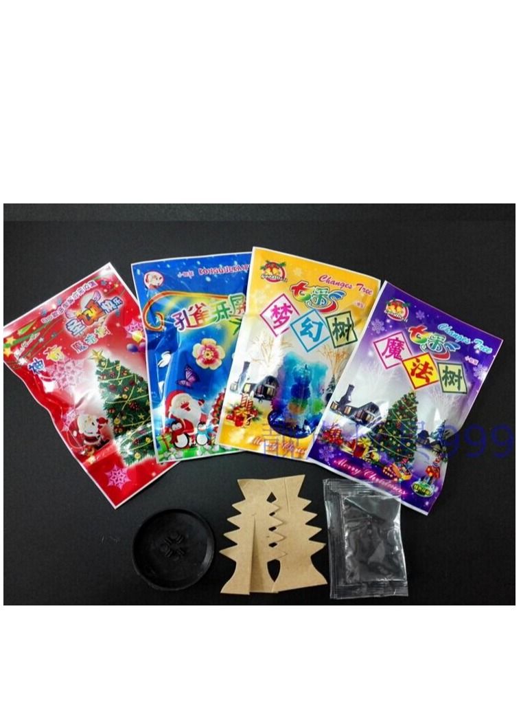 Cool Baby COOLBABY 10x6cm White Magic Growth Paper DIY Christmas Tree Science Toys For Children - Image 1