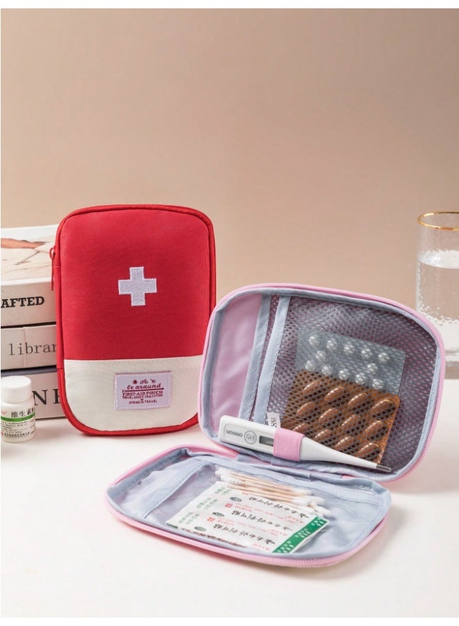 Medicine box, layered home first aid kit, portable fabric storage bag, waterproof , home travel medicine bag - Image 4