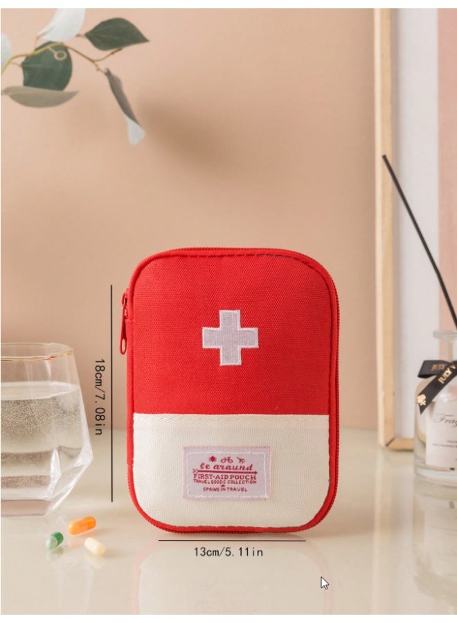 Medicine box, layered home first aid kit, portable fabric storage bag, waterproof , home travel medicine bag - Image 3