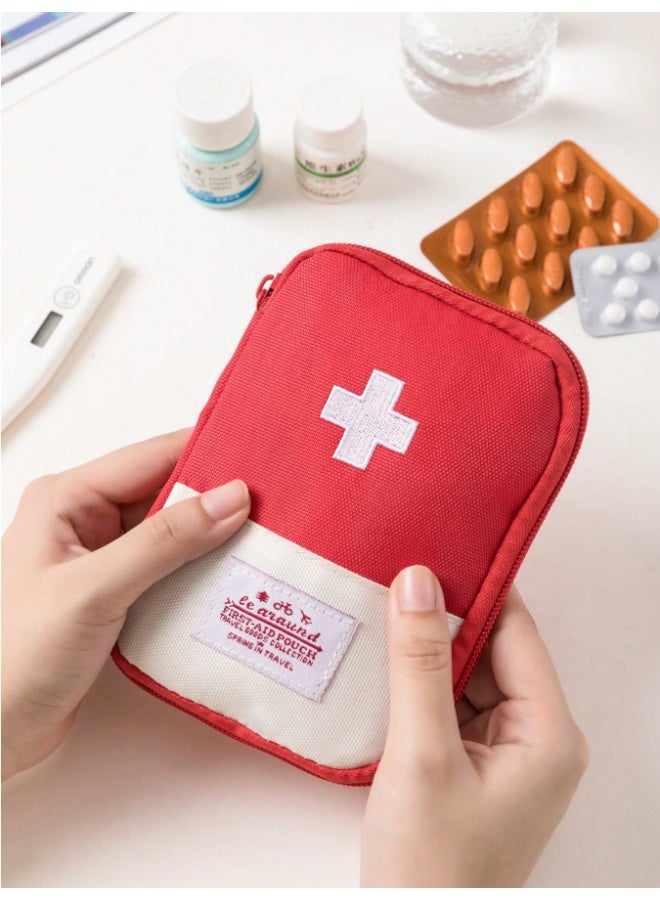 Medicine box, layered home first aid kit, portable fabric storage bag, waterproof , home travel medicine bag - Image 5