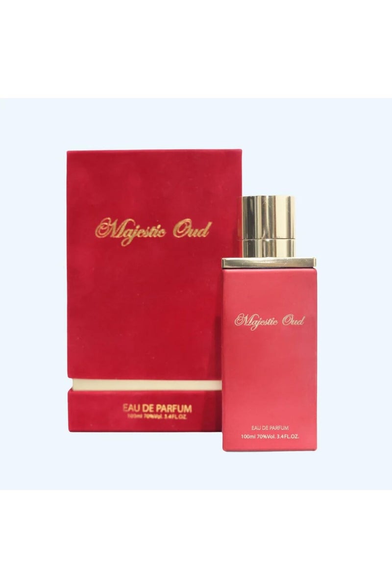 Oud World Majestic Oud – Red SIGNATURE 4 EDP Unisex – Spicy, Warm & Woody – 100ml - Image 1