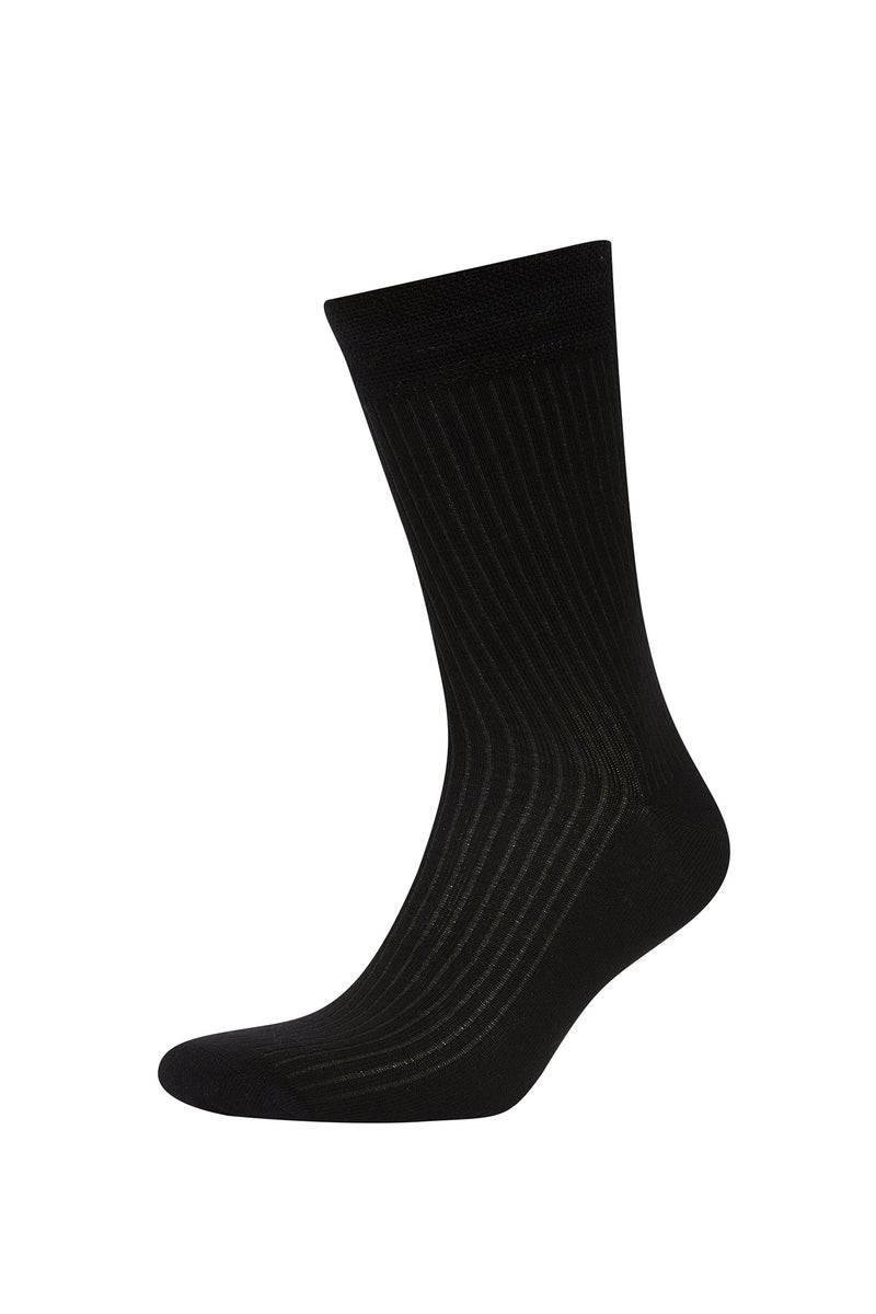 DeFacto Black Man Man Seamless 3 Piece Bamboo Long Socks Casual - Image 2