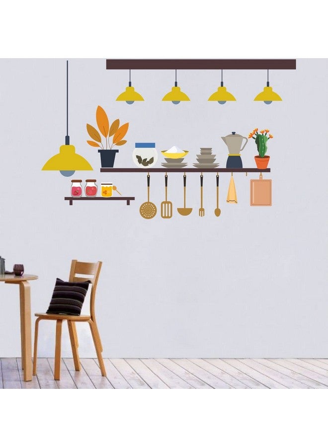 Sticker Studio استوديو الملصقات ملصق جدار أدوات المطبخ من فينيل PVC - متعدد الألوان، 58 سم × 38 سم | سهل التطبيق، قابل للإزالة، مقاوم للماء - Image 4