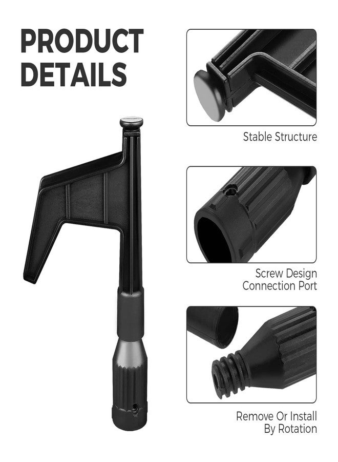 Yetaha 2PCS Nylon Boat Hook, 8.26" x4.13" Black Floating Extension Pole Attachment, Hook Head Replacements, Handy Hook for Boating Accessories - Image 3