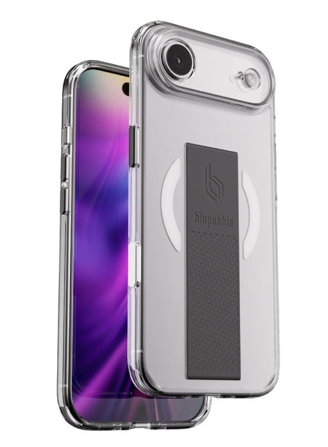 blupebble GripFlex MagSafe Case for iPhone 17 Air, Slim Shockproof Protective Back Cover, Anti-Yellowing Transparent Design - Image 1
