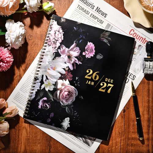 Vindora مخطط شهري 2026-2027 - مخطط تقويم شهري كبير 2026-2027، 9'' × 11''، من يناير 2026 إلى ديسمبر 2027، تقويم لمدة عامين مع علامات، تجليد مزدوج، جيب داخلي مفيد، ورق فاخر - Image 2