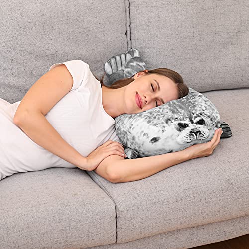 LÓVFEIFAN Chubby Spotted Seal Plush Stuffed Animal Pillow - Image 4
