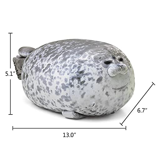LÓVFEIFAN Chubby Spotted Seal Plush Stuffed Animal Pillow - Image 2
