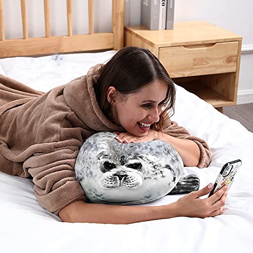 LÓVFEIFAN Chubby Spotted Seal Plush Stuffed Animal Pillow - Image 5