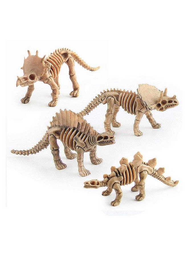 WedFeir 24Pcs Dinosaur Fossil Skeletons, 3.7 Inch Assorted Figures Dino Bones, Educational Gift For Science Play, Dino Sand Dig, Party Favor & Decorations. - Image 5