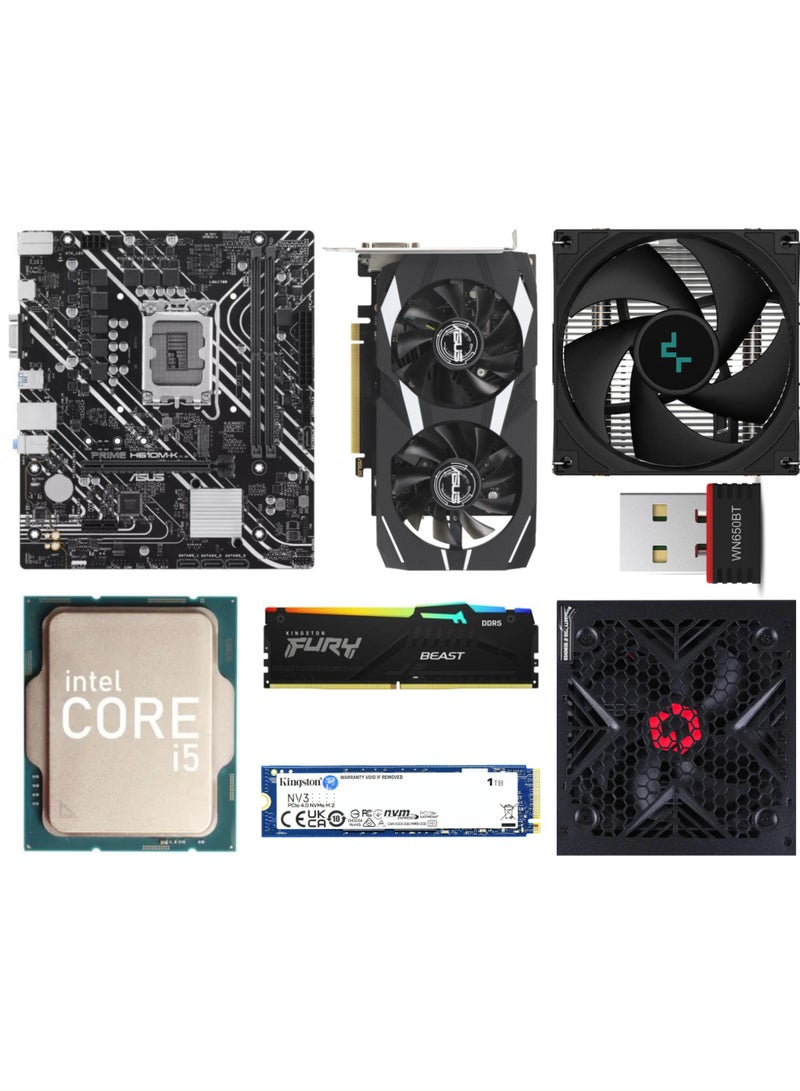 GAMEON Gaming PC | Intel Core i5-12400F | RTX 3050 6GB | 16GB DDR5 RAM | 1TB NVMe SSD | H610M DDR5 | 650W PSU | Vortex A RGB Case | Built-in Wi-Fi | 1 Year Warranty | Ready-to-Play Desktop - Image 5