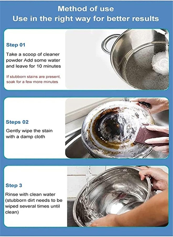 Calyrex Foam Rust Remover, Kitchen All-Purpose Cleaning Powder, 2023 New Kitchen Instant Cleaning Powder, Multi-Purpose Foam Cleaner Rust Remover, Kitchenware Cleaning Agent, Soak to Clean Greasy Dirt - Image 2