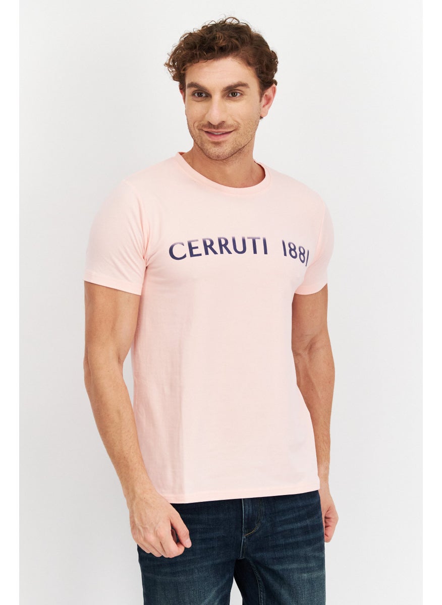 Men Round Neck Short Sleeves Brand Logo T-Shirt, Pink Combo - pzsku/ZDE948BE57A759291A9E1Z/45/_/1737643090/c5a2ae22-e99a-406b-b10d-eda85588e57c