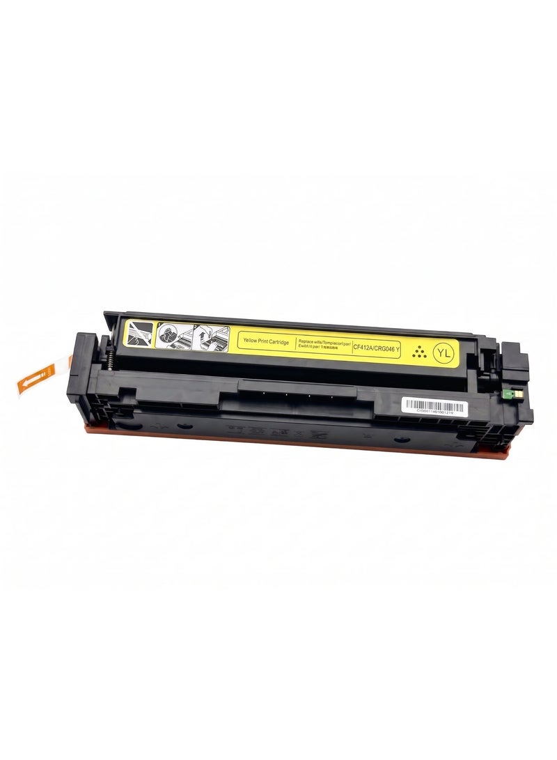 طباعة الذهب Gold Print Premium Toner Cartridge Universal Toner CF413A  CRG046 Yellow, Compatible for HP Color LaserJet Pro M452dw, 452dn, 452nw, HP Color LaserJet Pro MFPM477fnw, M477fdn, M477fdw, MFP M377dw, Canon Color imageCLASS LBP654Cdw, MF735Cdw, MF731Cdw, MF733Cdw, Canon Color I-SENSYS LBP654Cx, 653Cdw, MF732Cdw, 734Cdw, 735Cx, Canon Satera MF731Cdw, LBP654C, LBP652C, LBP651C, MF735Cdw, MF733Cdw, HP Color For Use With: HP LaserJet Enterprise and Canon printer (Japan Powder) - Image 2