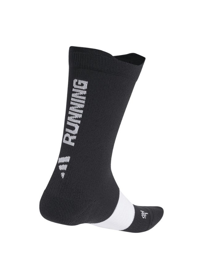 adidas RUNxGRAFIC Sock Black Running SOCKS for Unisex - XS