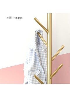 XiuWoo Coat Rack Clothes Rack Stand Coat Tree Hat Handbag Hanger Freestanding Sturdy Metal Coat Rack Stand for Clothes Coat and Hat Hanger Organizer Rack  - Image 5