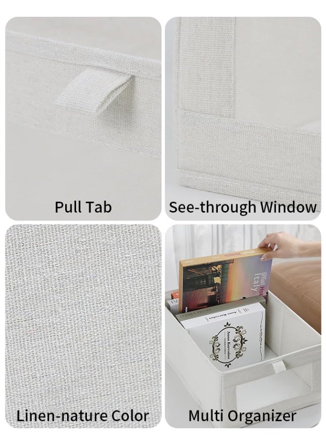 Sumkyle 4 Pcs Wardrobe Clothes Organizer Foldable Clothes Storage Box Organizer Clothing Closet Visible Drawer Organizers Wardrobe Clothing Organizer - Image 4