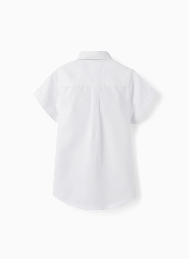 Zippy Striped Cotton Shirt with Bow for Boys