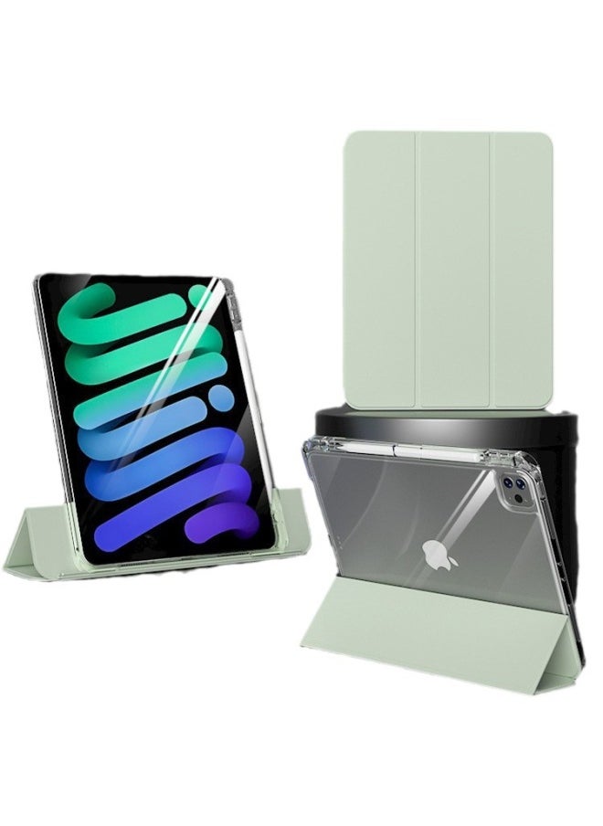 Generic - Apple IPad Protective Cover Air5 Transparent Pro11 Inch Shell Flat Anti-bending 10 Slide Split Acrylic-Color:White Ice Color-Applicable Models:iPad789 - Image 1