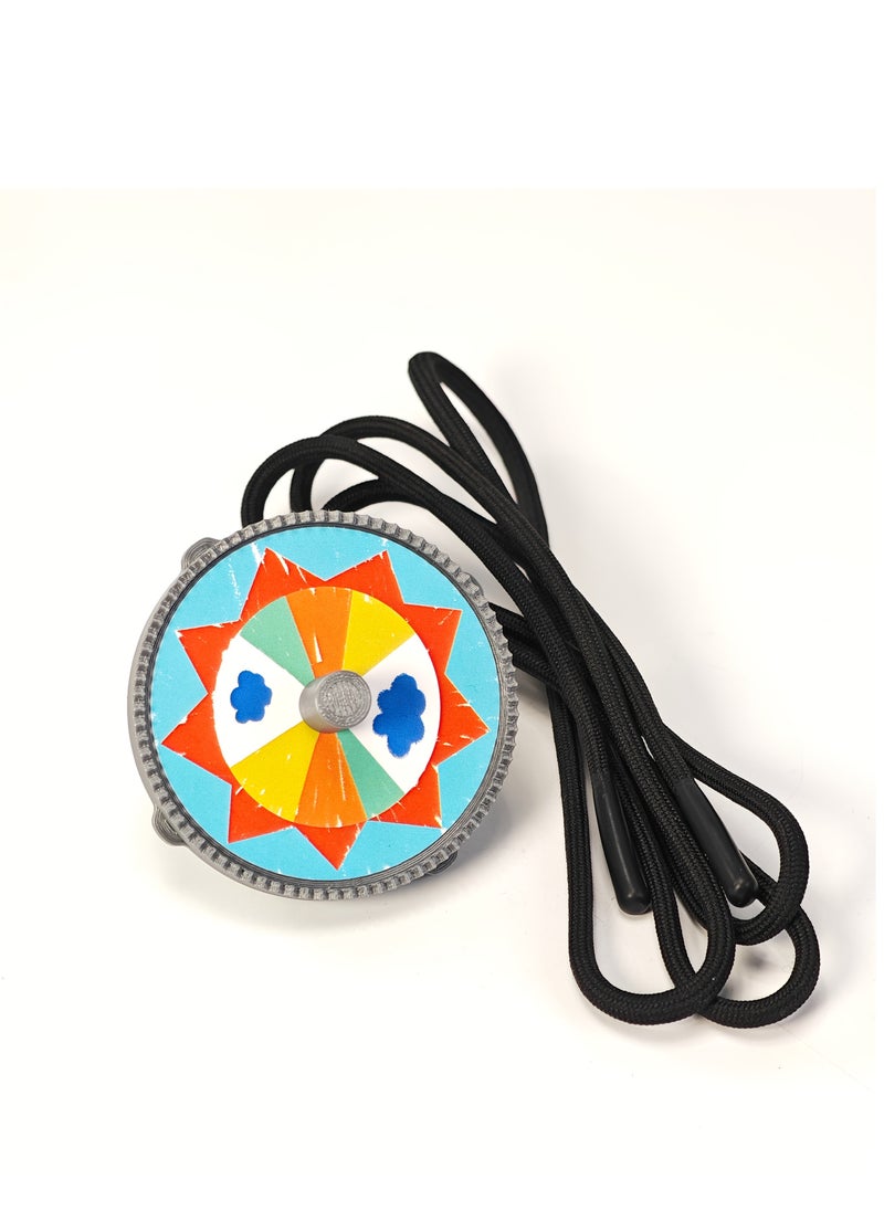 NIBEMINENT - 3D Printed Spinning Top Game Props, Gong-Gi Top Set, Traditional Korean Top Game, Nostalgic Themed Spinning Top Game, Perfect for Retro Spinning Top Fun with Friends at Gatherings. - Image 1