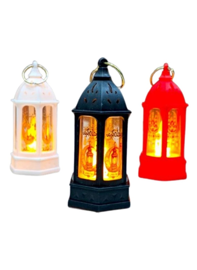 Illuminated Ramadan Lantern Keychain - red