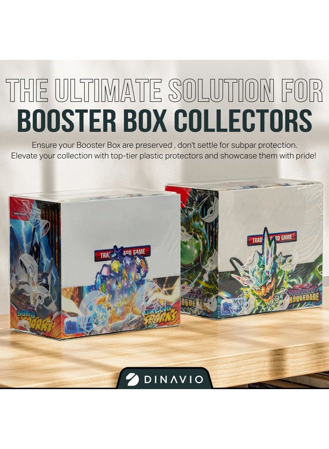 Dinavio Crafthouse PET Plastic Pokemon Booster Box Case - Pokemon Booster Box Display Case Protector - Pokemon Storage Box - 0.5mm Thick Protective Pokemon Card Display Case (Pack of 5) - Image 5