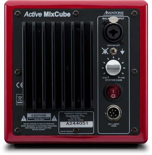 Avantone Pro Active MixCube 5.25 Inches Powered Studio Monitor - Red, Each - Image 2