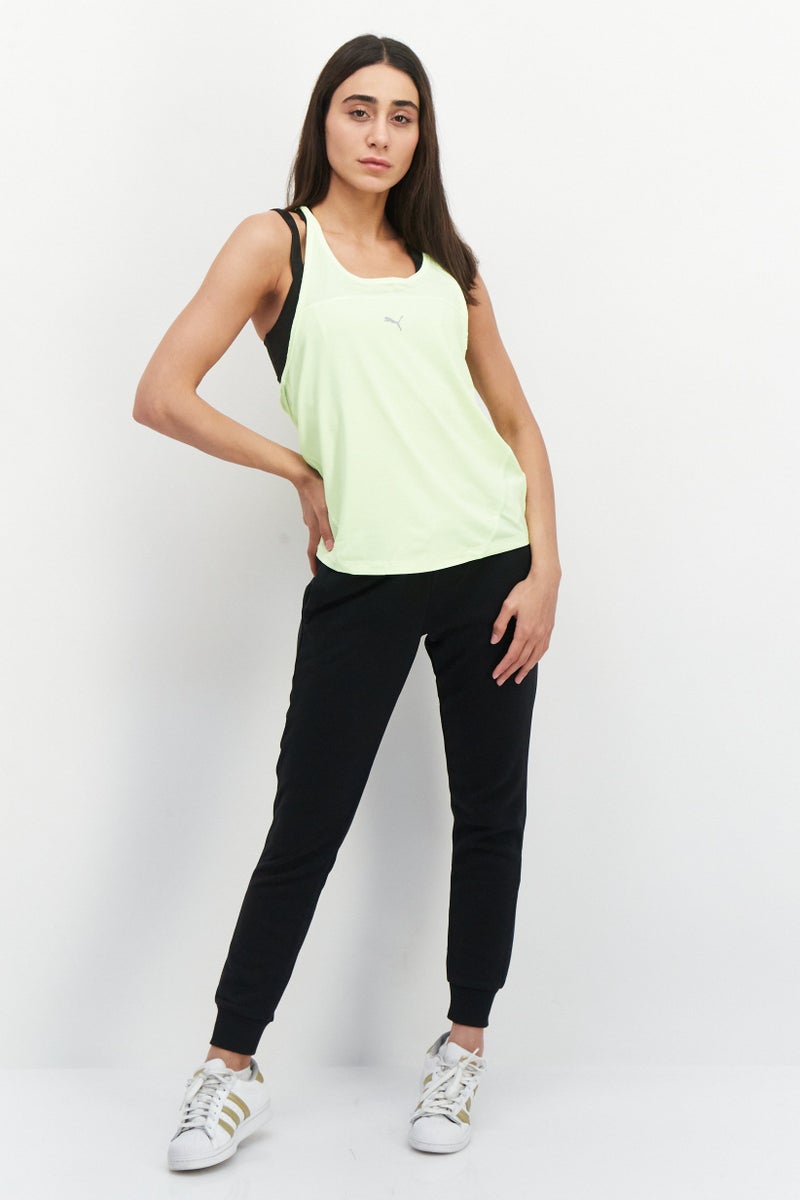 PUMA تي شيرت تدريب بلا أكمام للنساء، لون ليموني أخضر - Image 2