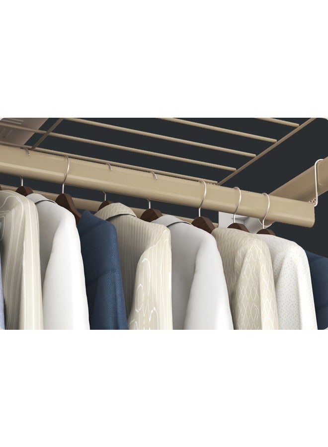 KLNAMAEAAN Foldable Fabric Wardrobe Closet with Dustproof Cover – 110x45x160 cm, Sturdy Steel Frame, Easy Assembly - Image 3