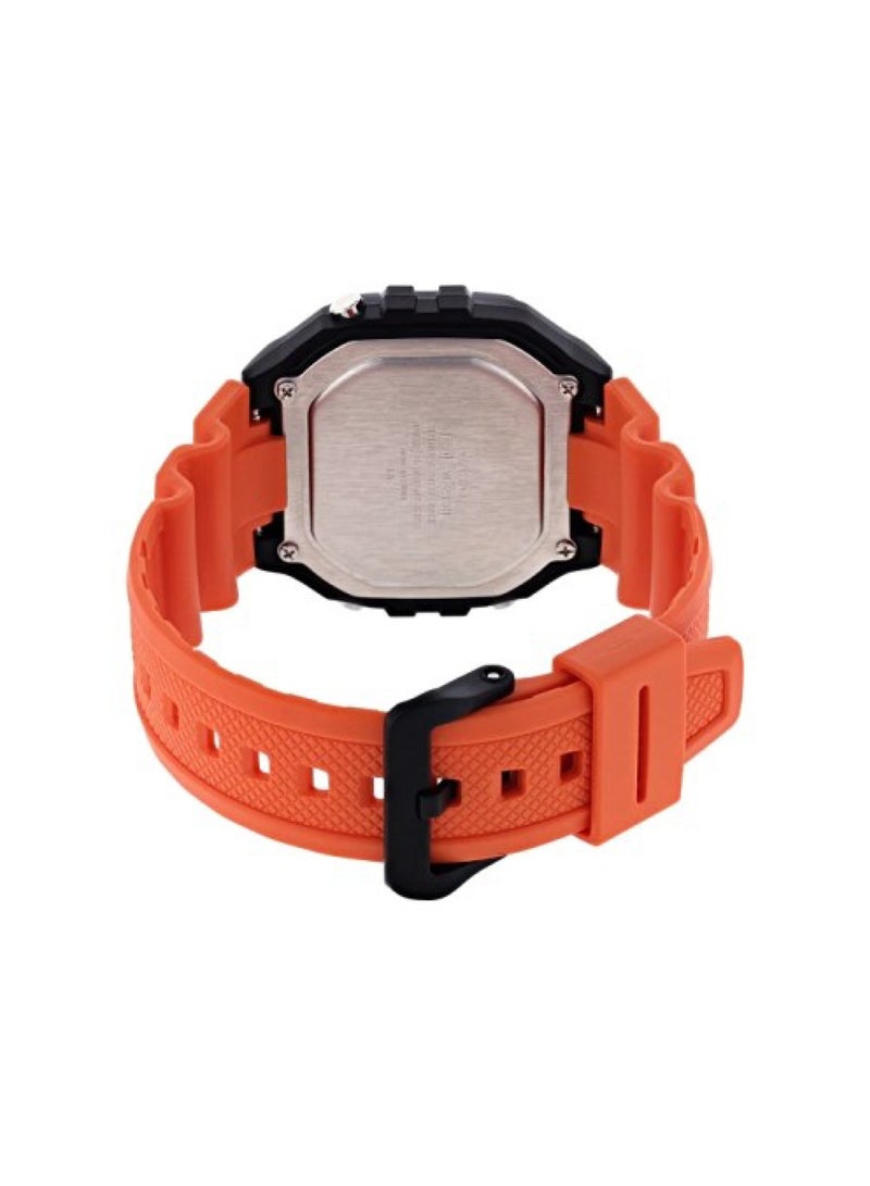 CASIO Men's Resin Digital Wrist Watch W-218H-4B2VDF - 44 mm - Orange - Image 3