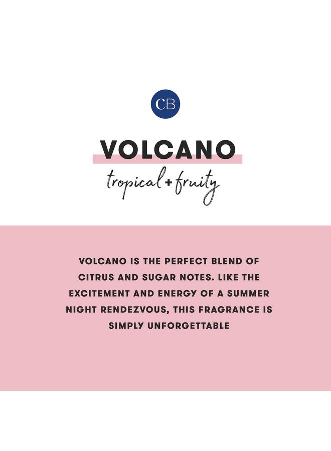 كابري بلو شمعة صغيرة معطرة برائحة بركان كابري الأزرق - شمعة صغيرة مطبوعة في وعاء من الصفيح - شموع فاخرة للمنزل معطرة بالفواكه الاستوائية والحمضيات المحلاة بالسكر - مزيج شمع الصويا - شمعة زرقاء (3 أونصة) - Image 3